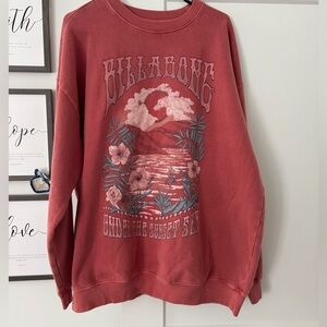 Billabong Pink Floral Sweatshirt